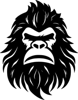 Bigfoot - Minimalist and Flat Logo - Vector illustration
