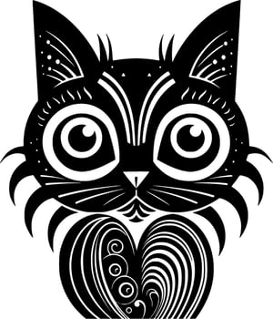 Cat - High Quality Vector Logo - Vector illustration ideal for T-shirt graphic