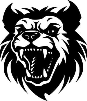 Dog - Black and White Isolated Icon - Vector illustration