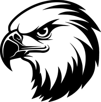 Eagle, Minimalist and Simple Silhouette - Vector illustration