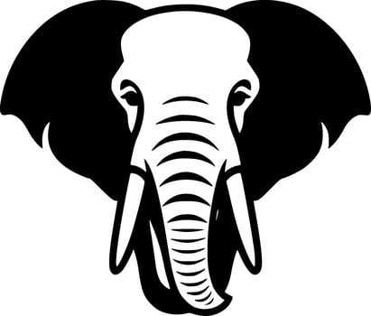 Elephant - Minimalist and Flat Logo - Vector illustration