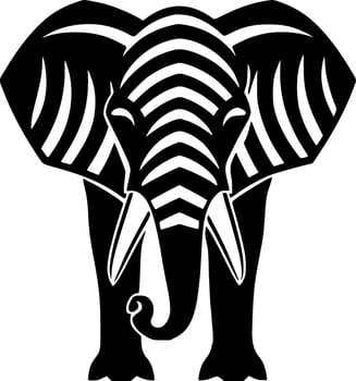 Elephant - Minimalist and Flat Logo - Vector illustration