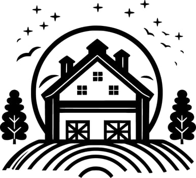 Farmhouse - High Quality Vector Logo - Vector illustration ideal for T-shirt graphic