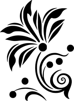 Flower, Minimalist and Simple Silhouette - Vector illustration