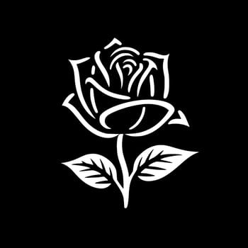 Flower, Minimalist and Simple Silhouette - Vector illustration