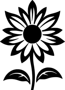 Flower - Minimalist and Flat Logo - Vector illustration