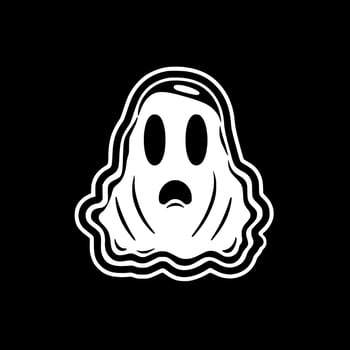Ghost - Minimalist and Flat Logo - Vector illustration