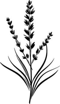 Lavender - Minimalist and Flat Logo - Vector illustration