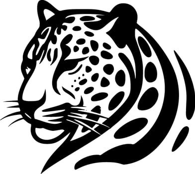 Leopard - Minimalist and Flat Logo - Vector illustration