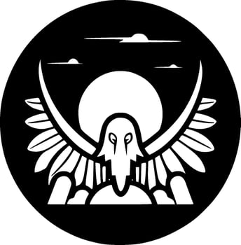Memorial - Minimalist and Flat Logo - Vector illustration