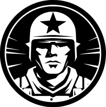 Military, Minimalist and Simple Silhouette - Vector illustration