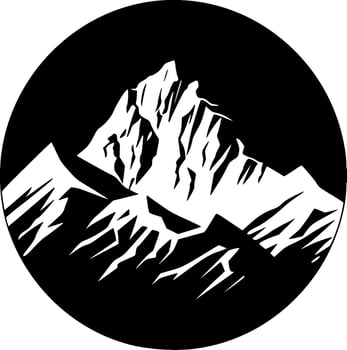 Mountain Range - Minimalist and Flat Logo - Vector illustration