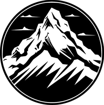 Mountain Range - Minimalist and Flat Logo - Vector illustration