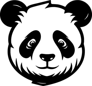 Panda - Minimalist and Flat Logo - Vector illustration