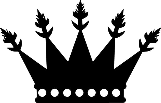 Queen, Minimalist and Simple Silhouette - Vector illustration