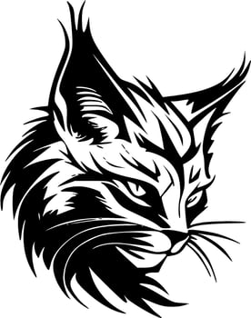 Wildcat - Minimalist and Flat Logo - Vector illustration