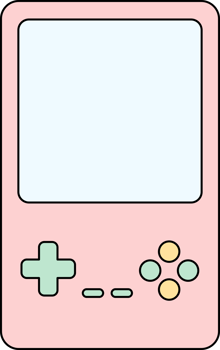retro game console pastel color flat design icon png