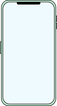smartphone with blank screen pastel color flat design icon png
