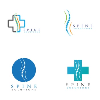 Spine diagnostics symbol design vector