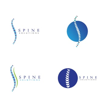 Spine diagnostics symbol design vector