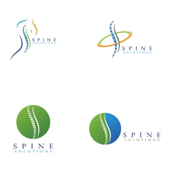 Spine diagnostics symbol design vector