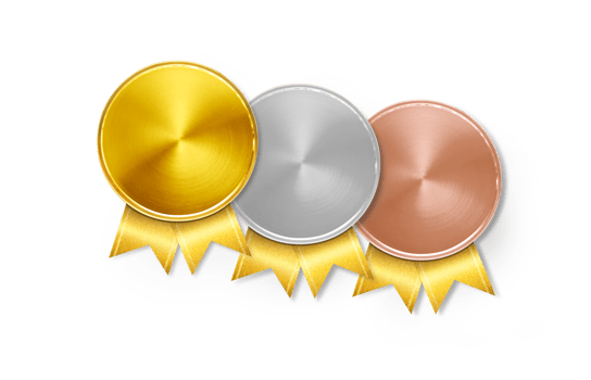 Bronze medal, Silver medal, Bronze medal. for awards  PNG transparent