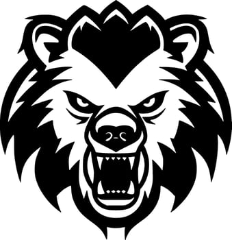 Bear, Minimalist and Simple Silhouette - Vector illustration