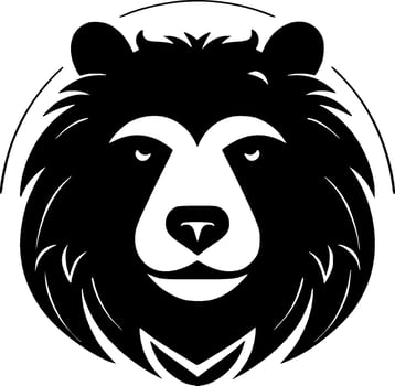 Bear - Minimalist and Flat Logo - Vector illustration