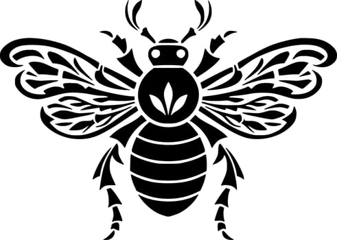 Bee - High Quality Vector Logo - Vector illustration ideal for T-shirt graphic