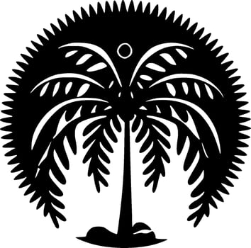 Boho - Black and White Isolated Icon - Vector illustration