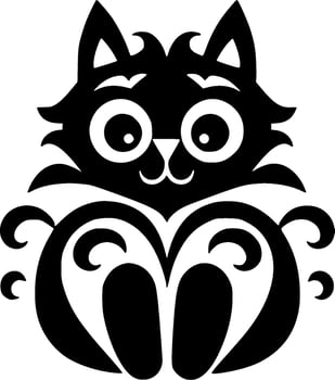 Cat, Minimalist and Simple Silhouette - Vector illustration