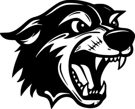 Dog - Black and White Isolated Icon - Vector illustration