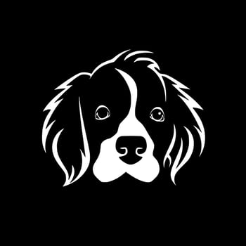 Dog - Minimalist and Flat Logo - Vector illustration