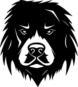 Dog, Minimalist and Simple Silhouette - Vector illustration