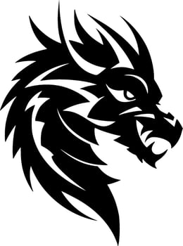 Dragon - High Quality Vector Logo - Vector illustration ideal for T-shirt graphic