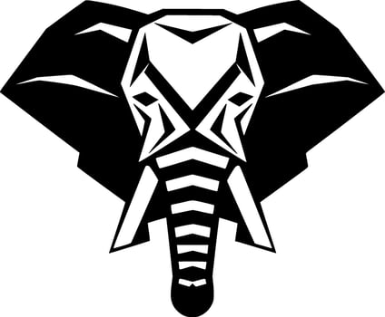 Elephant - Minimalist and Flat Logo - Vector illustration
