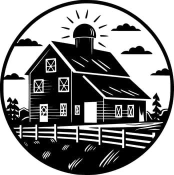 Farmhouse - High Quality Vector Logo - Vector illustration ideal for T-shirt graphic
