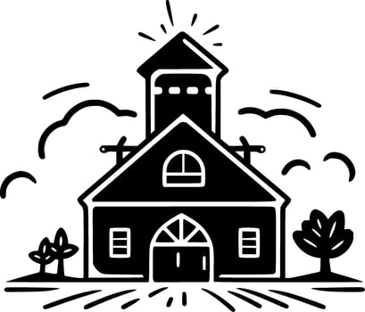 Farmhouse - High Quality Vector Logo - Vector illustration ideal for T-shirt graphic