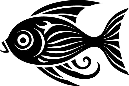 Fish, Minimalist and Simple Silhouette - Vector illustration