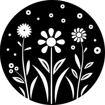 Floral - High Quality Vector Logo - Vector illustration ideal for T-shirt graphic