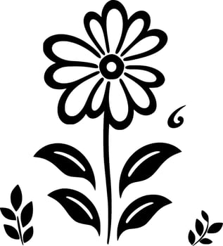 Flower - High Quality Vector Logo - Vector illustration ideal for T-shirt graphic