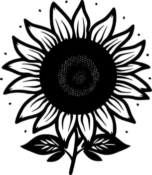 Flower, Minimalist and Simple Silhouette - Vector illustration