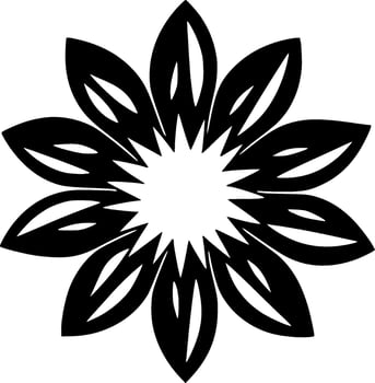 Flower - Minimalist and Flat Logo - Vector illustration
