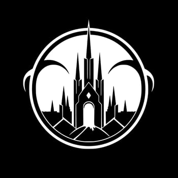 Gothic - Minimalist and Flat Logo - Vector illustration