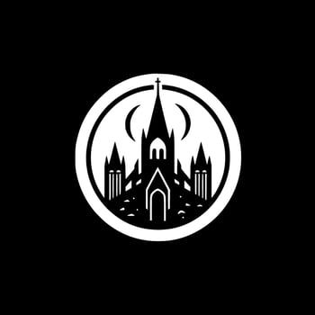 Gothic, Black and White Vector illustration