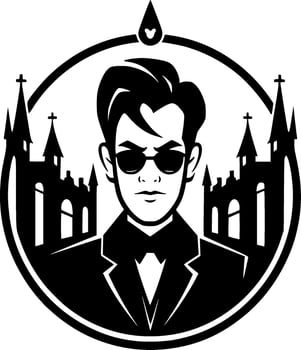 Gothic - Minimalist and Flat Logo - Vector illustration