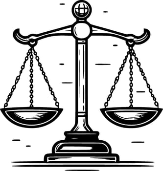 Justice - Minimalist and Flat Logo - Vector illustration