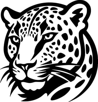 Leopard - Minimalist and Flat Logo - Vector illustration