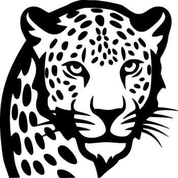 Leopard - Minimalist and Flat Logo - Vector illustration