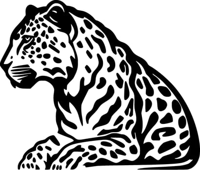 Leopard - Minimalist and Flat Logo - Vector illustration